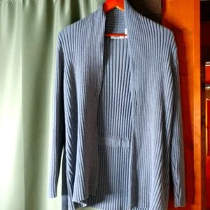 Grey belted Old Navy cardigan